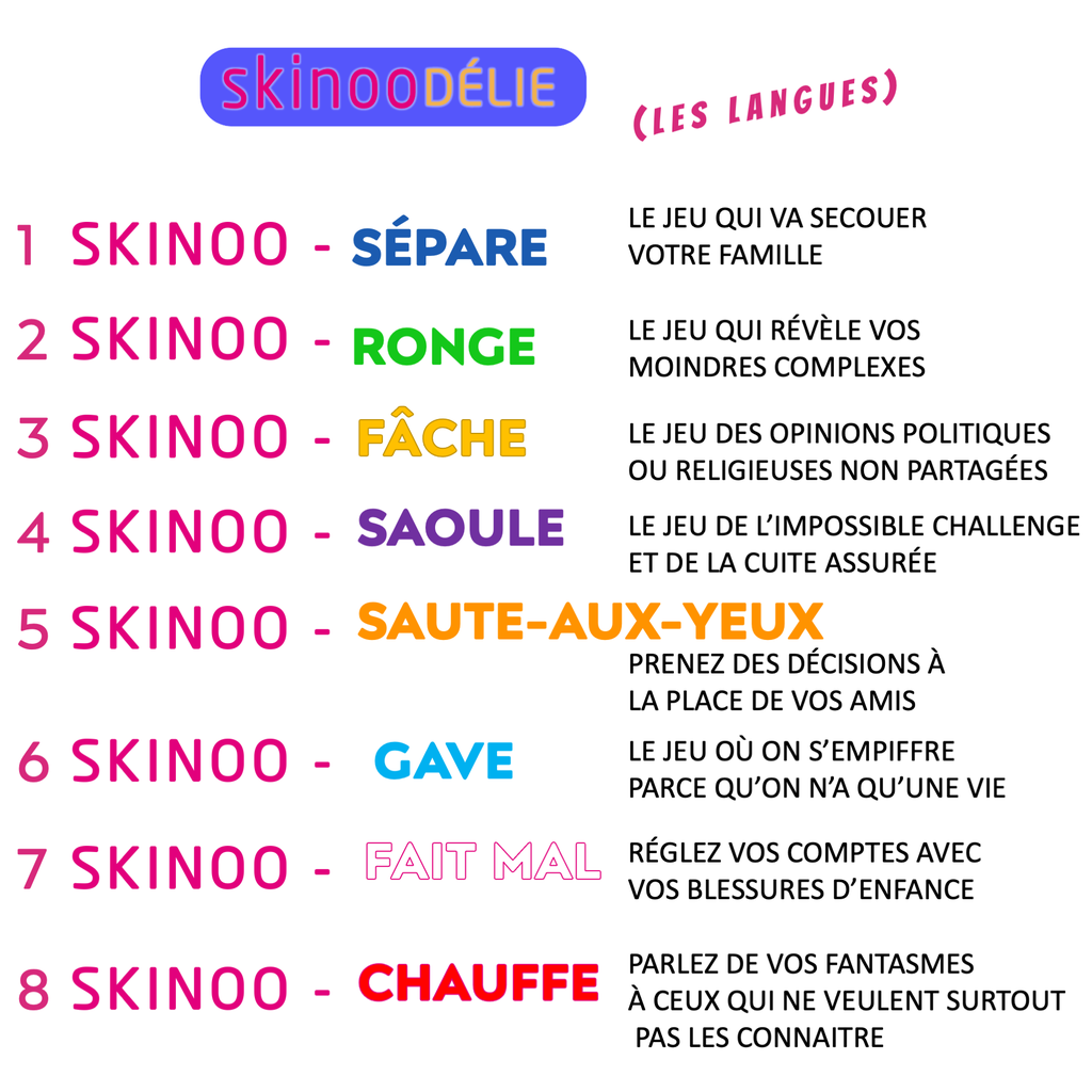 SkinooDélie (les langues), en PDF